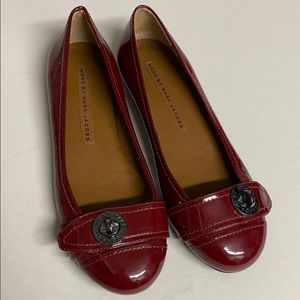 Marc Jacobs Red Patent Leather Flat 36